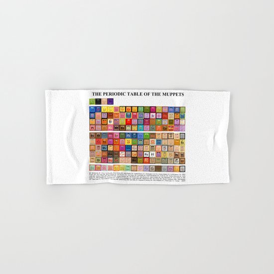 The Periodic Table of the Muppets Hand & Bath Towel
