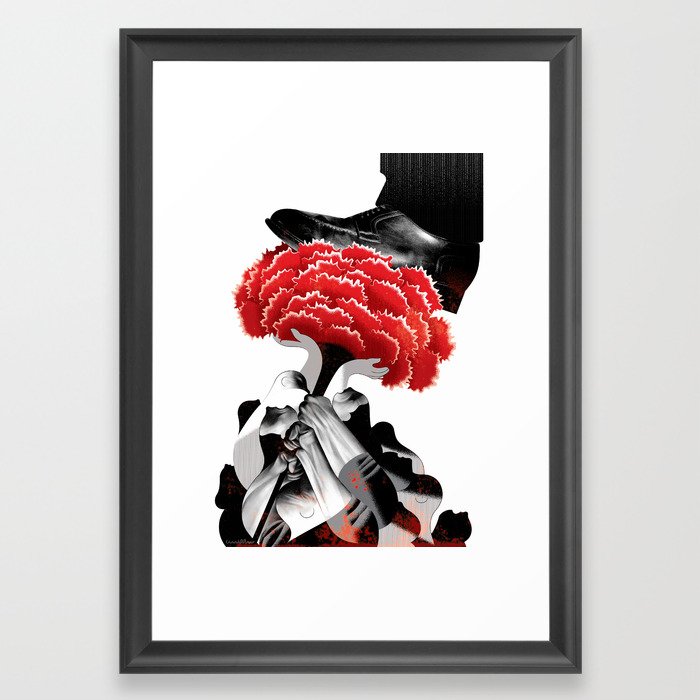 Carnation Revolution Framed Art Print