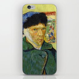 Self-Portrait With Bandaged Ear, 1889 by Vincent van Gogh iPhone Skin