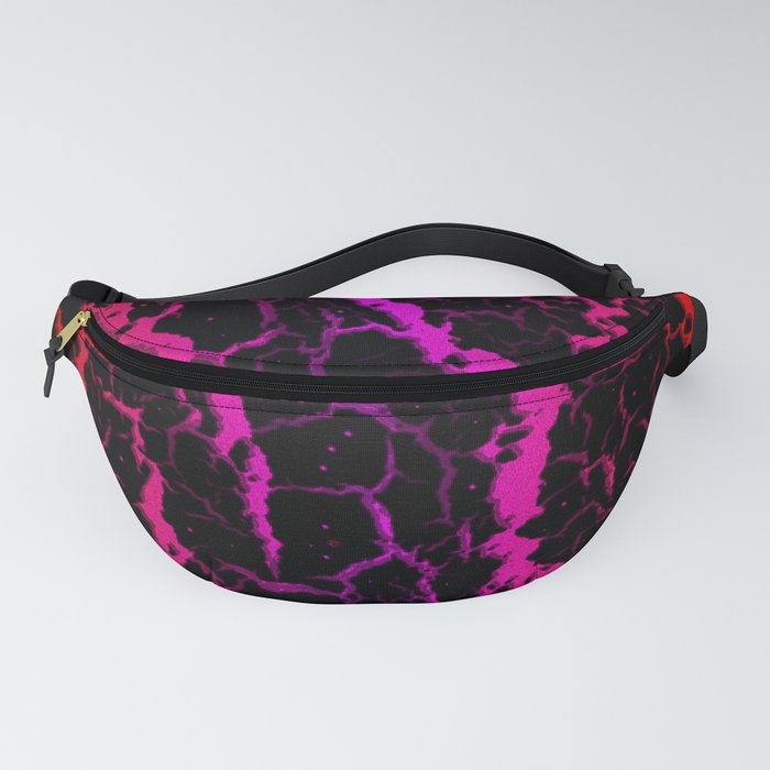 Cracked Space Lava - Red/Pink Fanny Pack