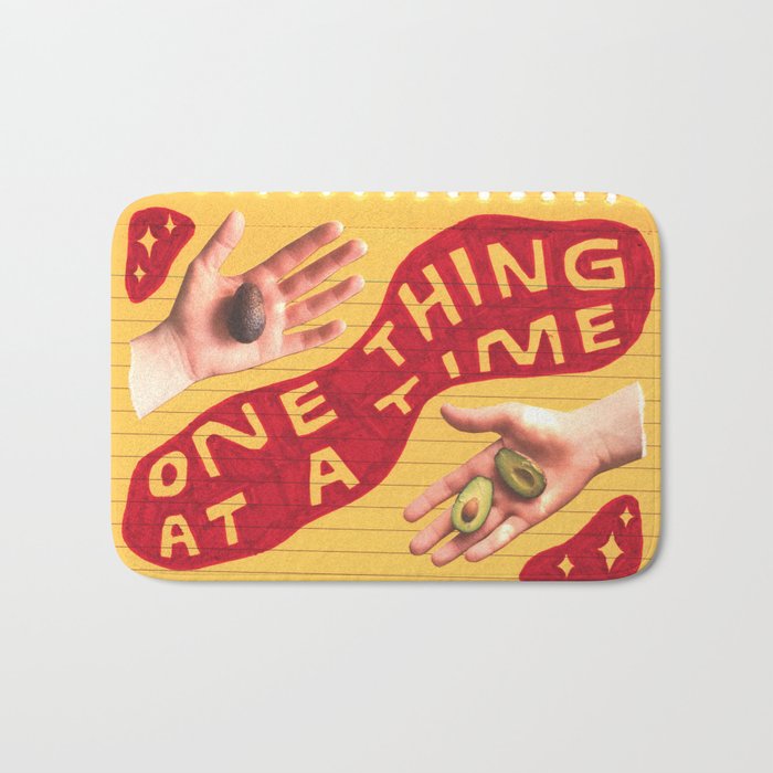 one thing at a time Bath Mat