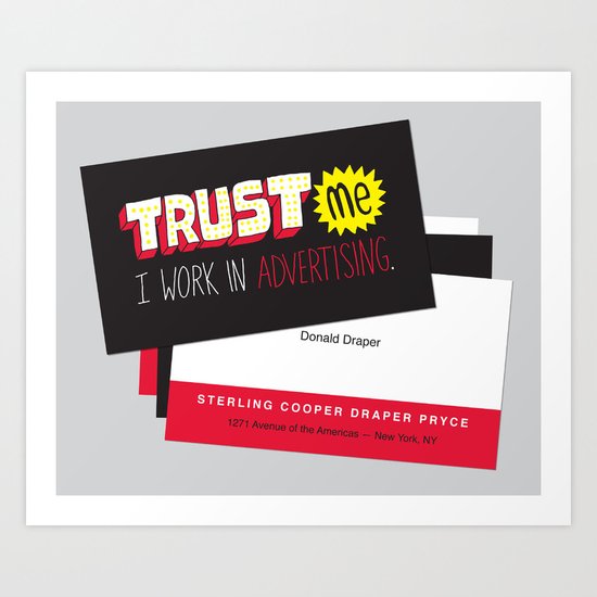 Mad Men, Season 4, Episode 3 Art Print