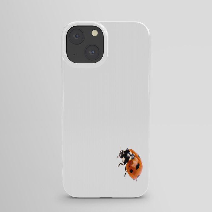 Ladybug on white background #decor #society6 #buyart iPhone Case