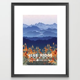 Blue Ridge Mountains Framed Art Print