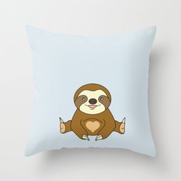 Two-Toed Sloth Throw Pillow
