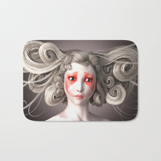 Japanese fashion model Bath Mat