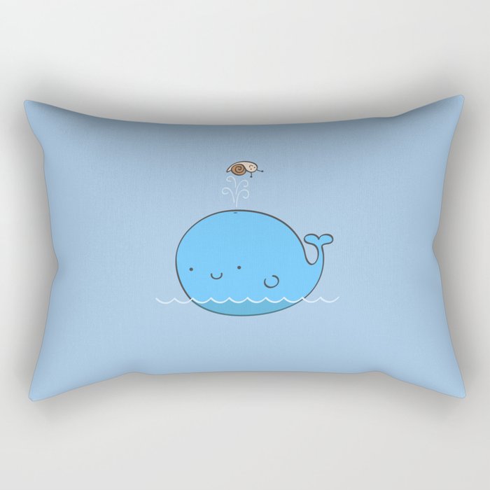 The Whale and the Snail Rectangular Pillow