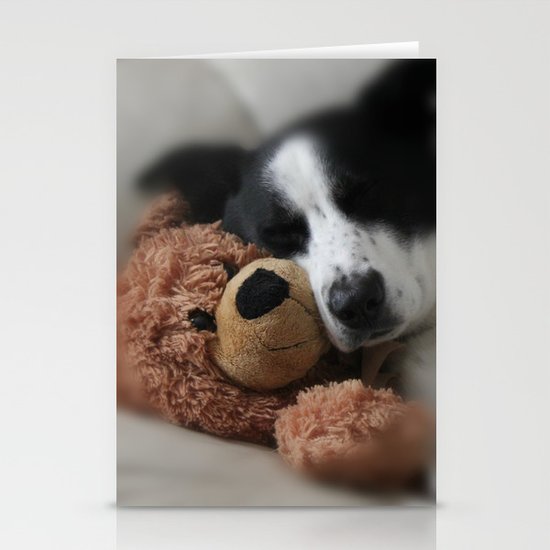 A Dog and his Bear Stationery Cards