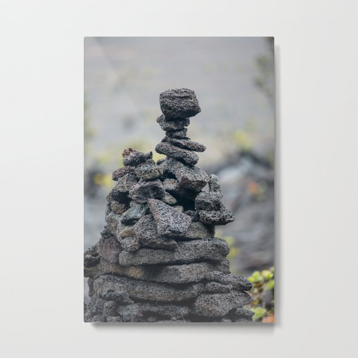 Stacked Volcanic Rocks Metal Print