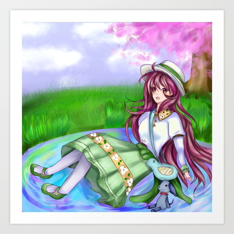 Get Wallpaper Kobato Hanato Anime Art Print By Hiekochii9 Society6 Free