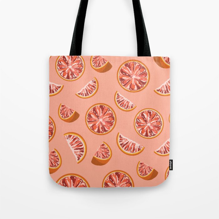 pink grapefruit Tote Bag