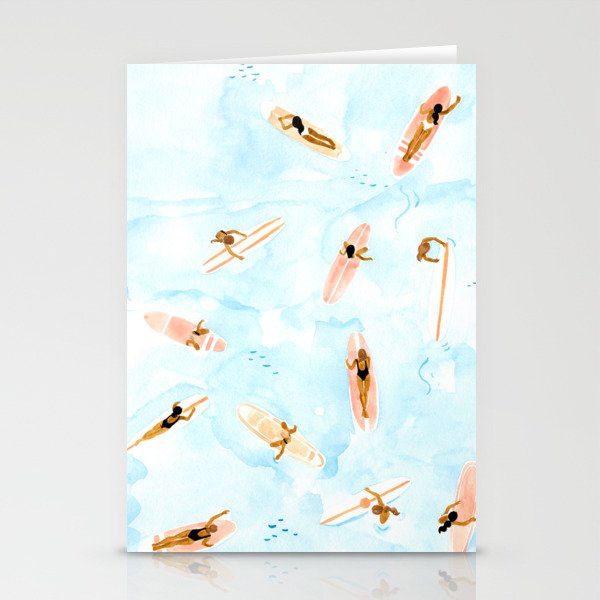 Surfers Stationery Cards