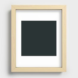 Black Feather Recessed Framed Print