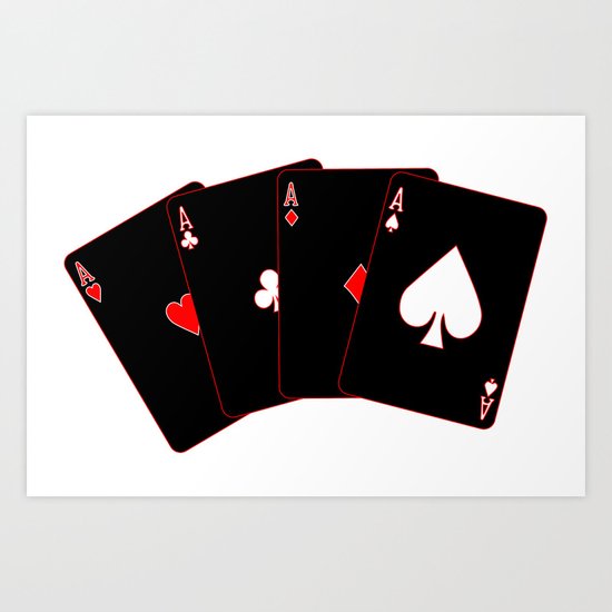 Winning Hand Art Print