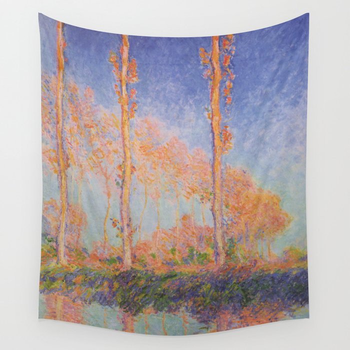 Poplars, Philadelphia by Claude Monet Wall Tapestry