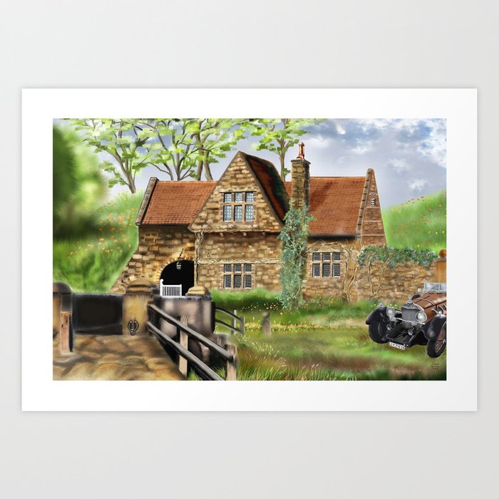 Spruisty Bridge Harrogate North Yorkshire In England Art Print