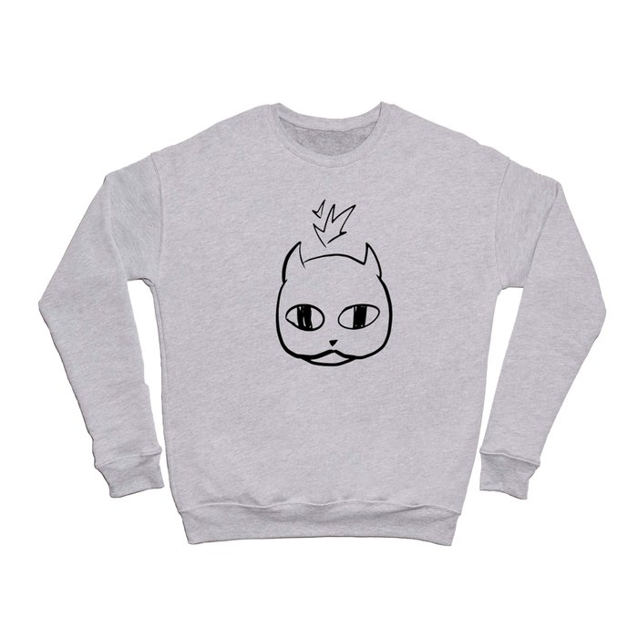 Logo Crewneck Sweatshirt | Graphic-design, Digital, Illustration, Icon, Glyph, Logo, Cat, Fire, Spark