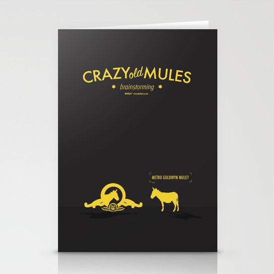 Crazy old Mule / Metro Goldwyn Mule Stationery Cards
