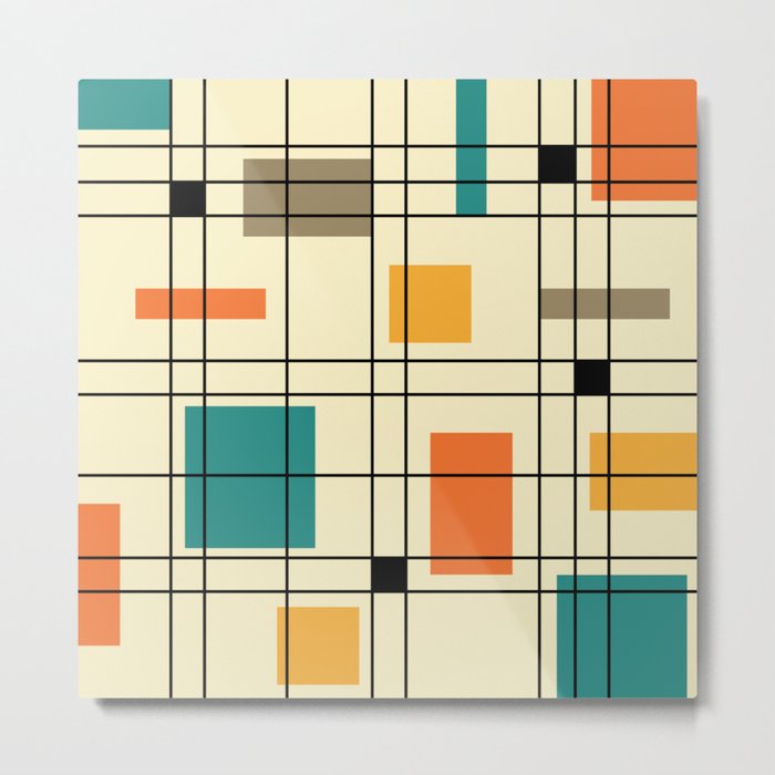 1950 S Abstract Art Metal Print By Zennykenny Society6