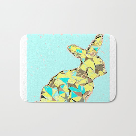 Spring bunny Bath Mat