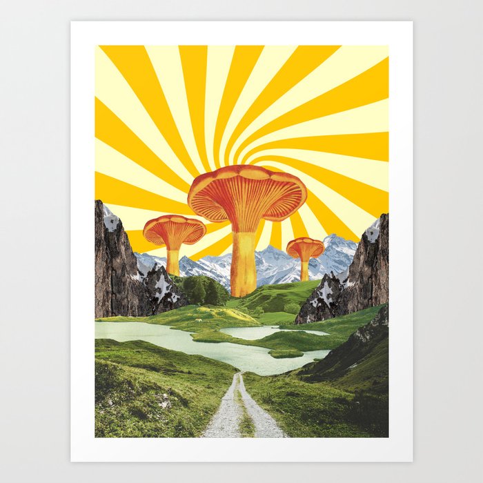 Mushroom Vibes Art Print