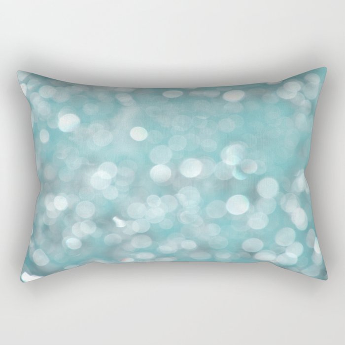Aqua Bubbles Rectangular Pillow