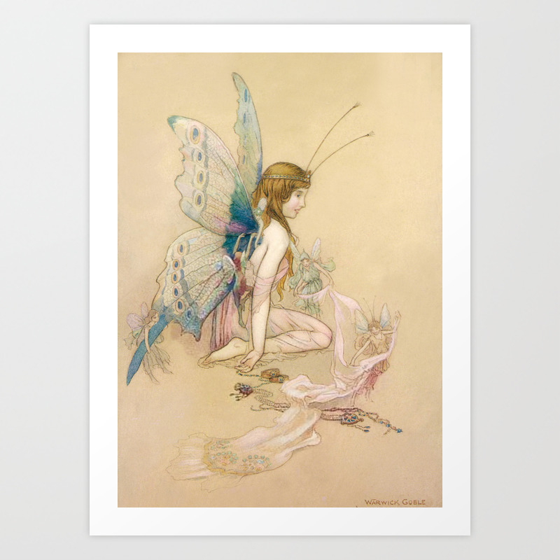 There May Be Fairies Art By Warwick Goble Art Print By Patriciannek Society6