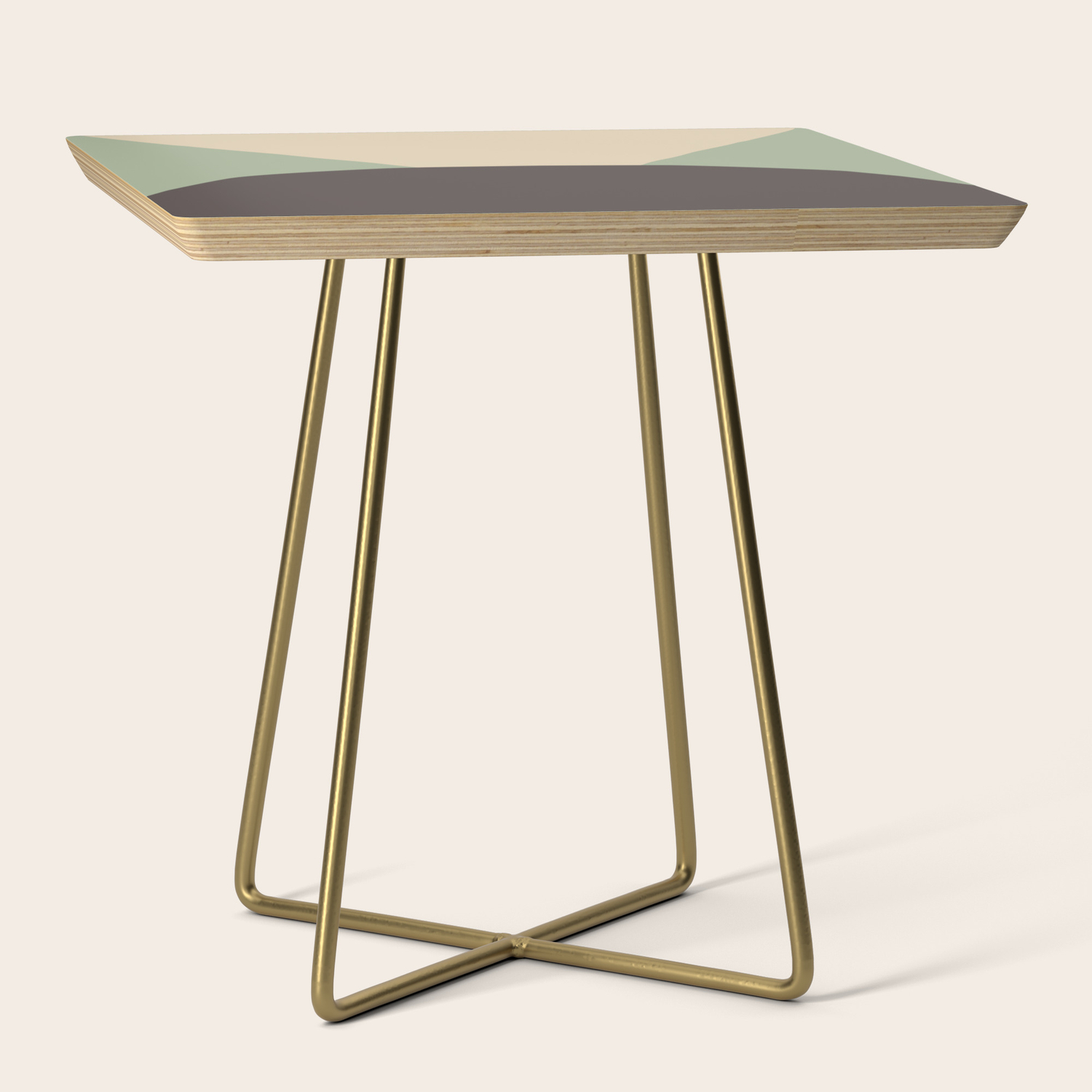 Deyoung Chocomint Side Table By Caligrafica Society6
