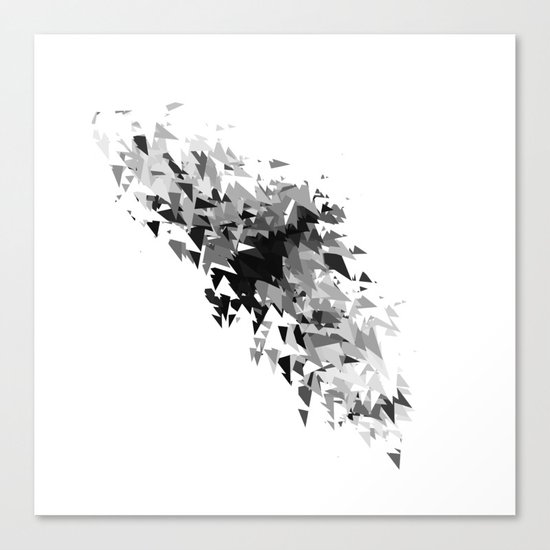 Triangles flow Canvas Print