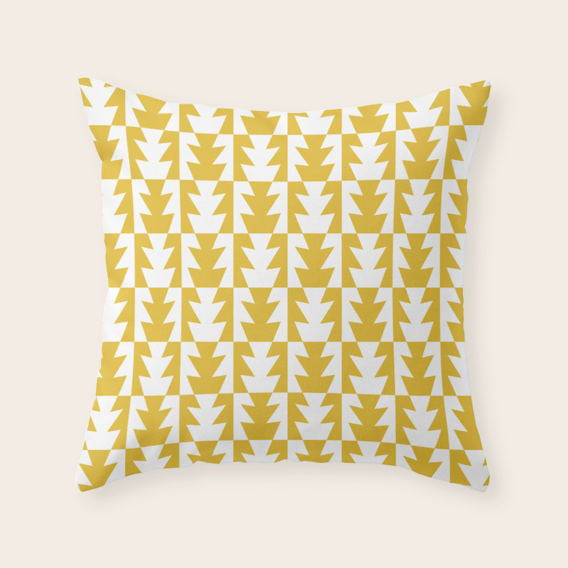 yellow pillows deco