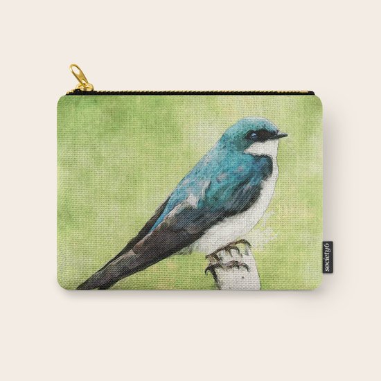 Blue Bird Carry-All Pouch