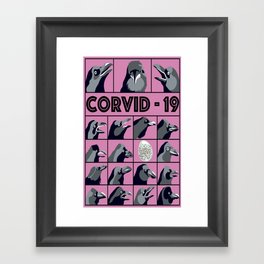 Corvid-19 Framed Art Print