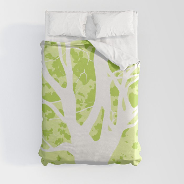 big trees,background Duvet Cover