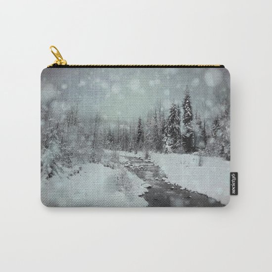 Blue Winter Landscape Carry-All Pouch