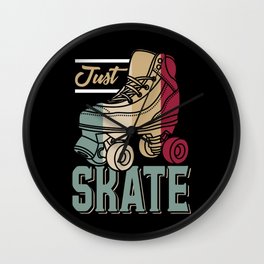 Just Skate | Retro Roller Skating Wall Clock