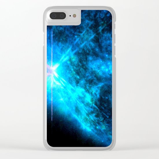 Blue Starlight Clear iPhone Case