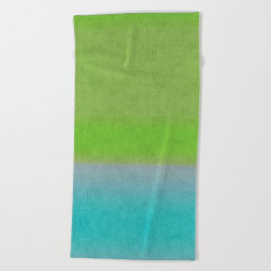 Green greenery greenish Beach Towel
