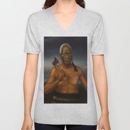 Taraia Ngakuti Te Tumuhia by Gottfried Lindauer V Neck T Shirt