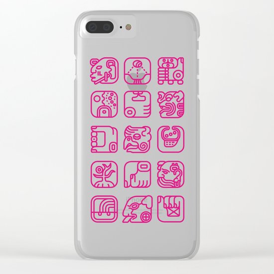 Maya Writing System Clear iPhone Case