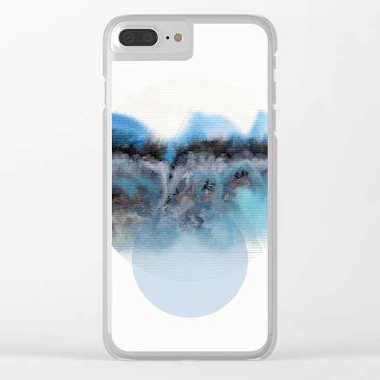 Watercolor S. 02 Clear iPhone Case