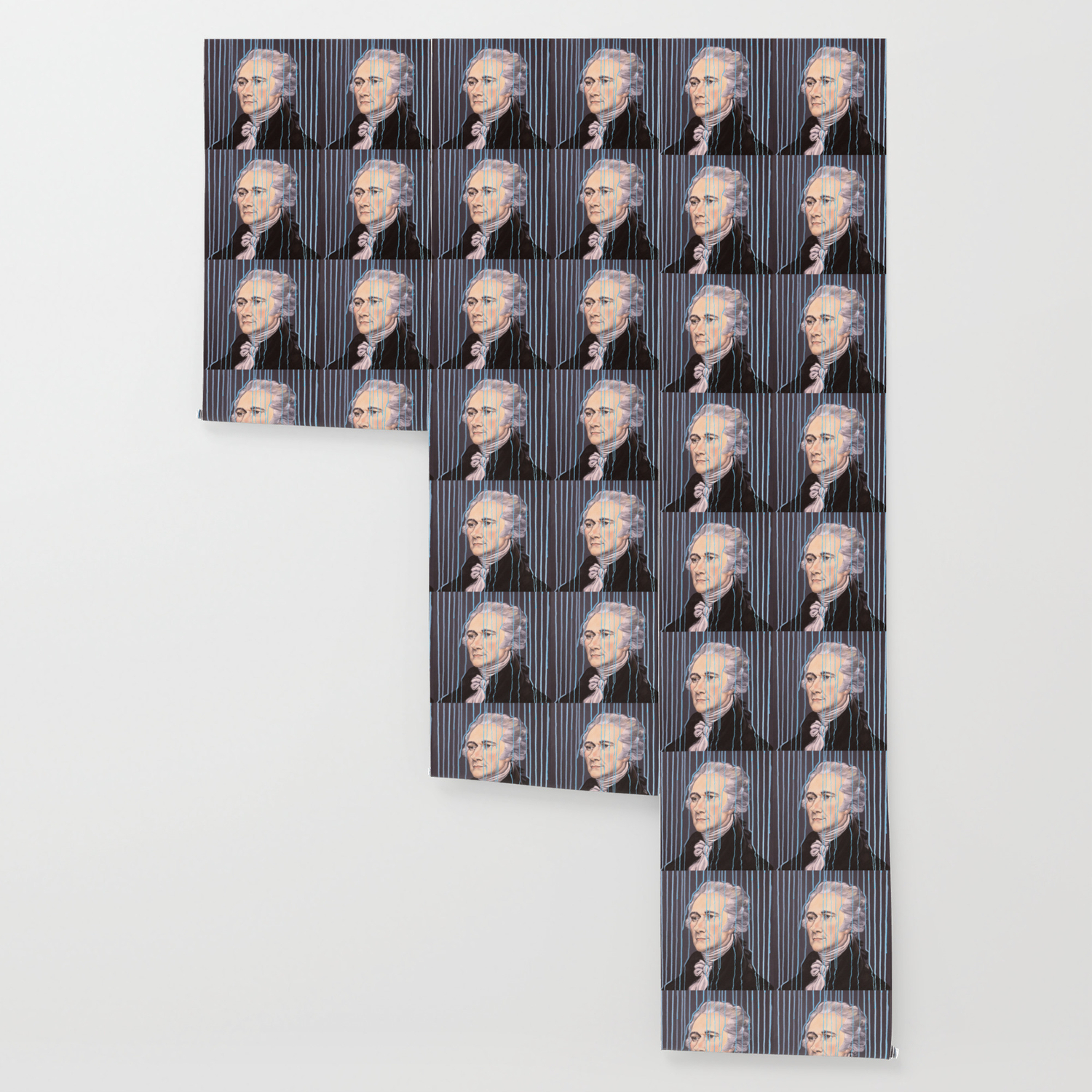 Blue Drip Alexander Hamilton Wallpaper By Raynemarie Society6
