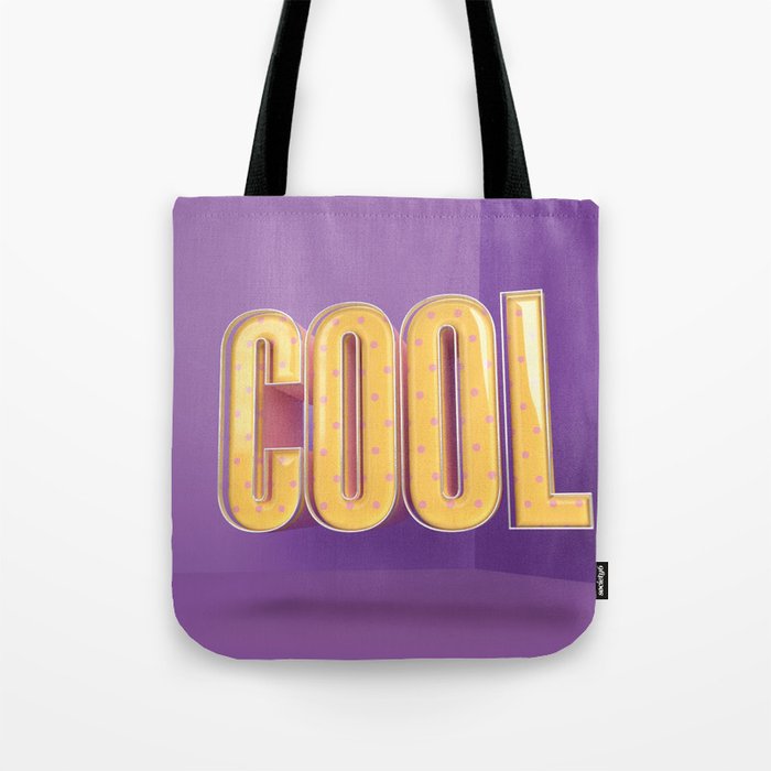 Cool 3D typography Tote Bag