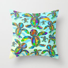Baby Sea Turtle Fabric Toy Throw Pillow
