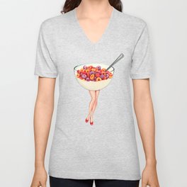 Cereal Pin-Up : Fruit Loops V Neck T Shirt