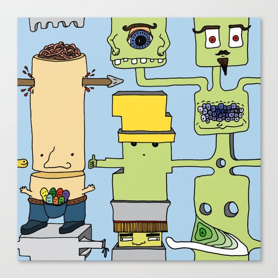 Spaghetti monster Canvas Print