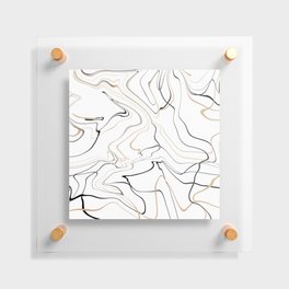 Simple and functional marble design Floating Acrylic Print