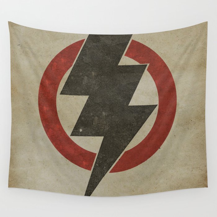 lightning strike zone Wall Tapestry