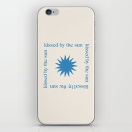 Kissed by the sun | Sun Kissed | Blue Sunshine iPhone Skin
