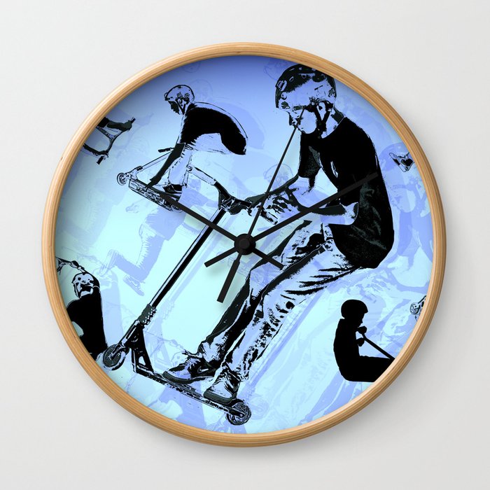 It's All About The Scooter! - Scooter Tricks Wall Clock