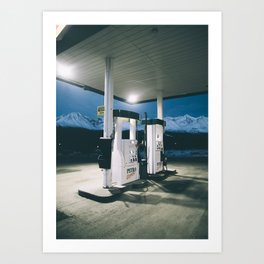 Yukon Gas Station Art Print
